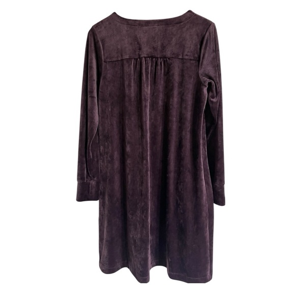 Pure Jill by J.Jill Velour Pocket Dress | Violet Plush Velvet | Size Small | NWT - Picture 2 of 8